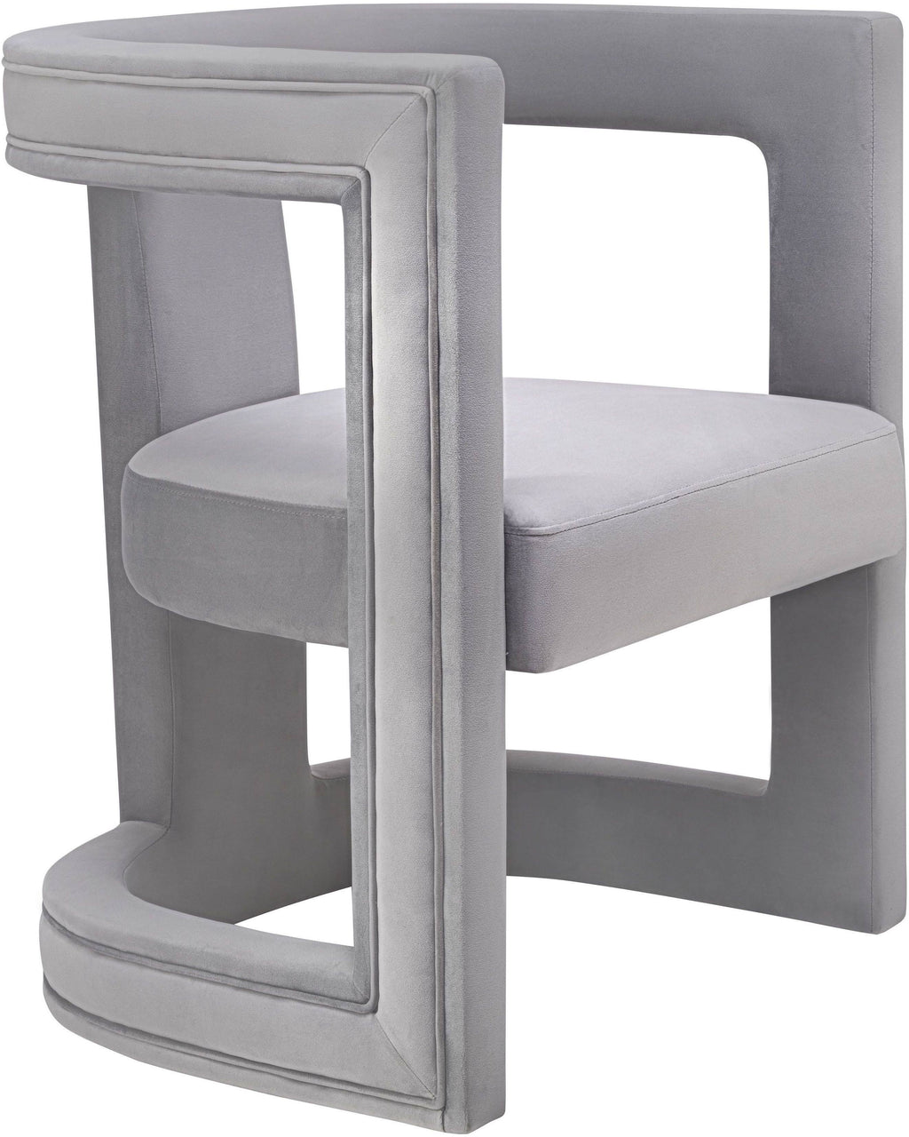 Grey Velvet Chair L8981