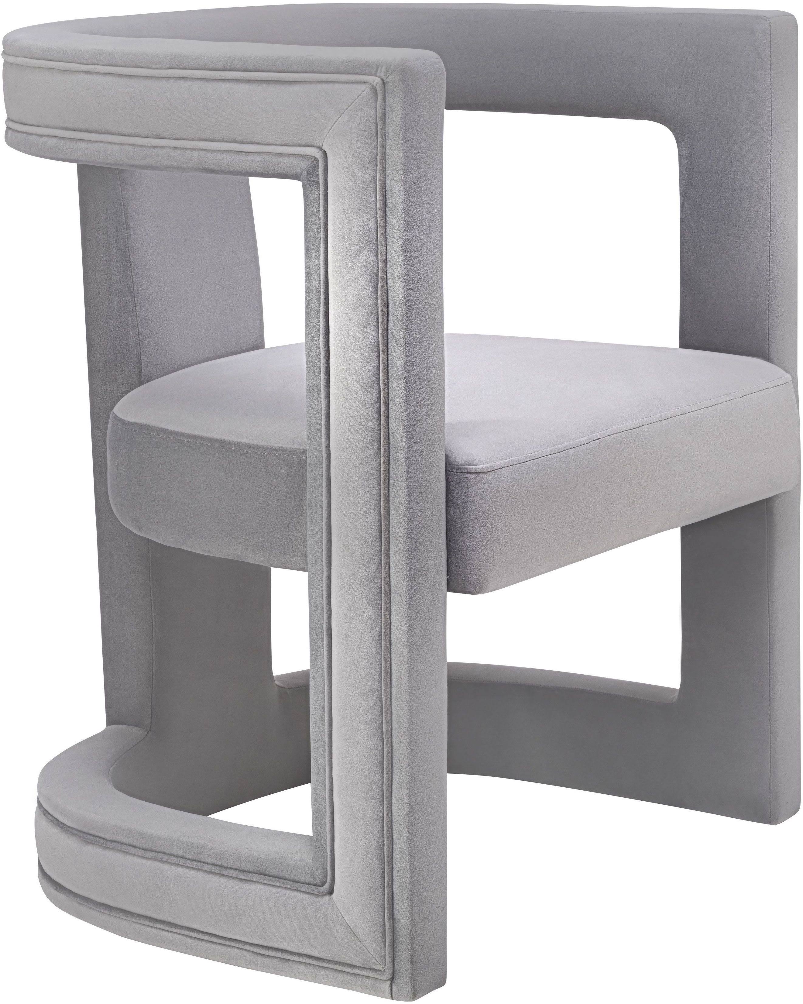 Grey Velvet Chair L8981