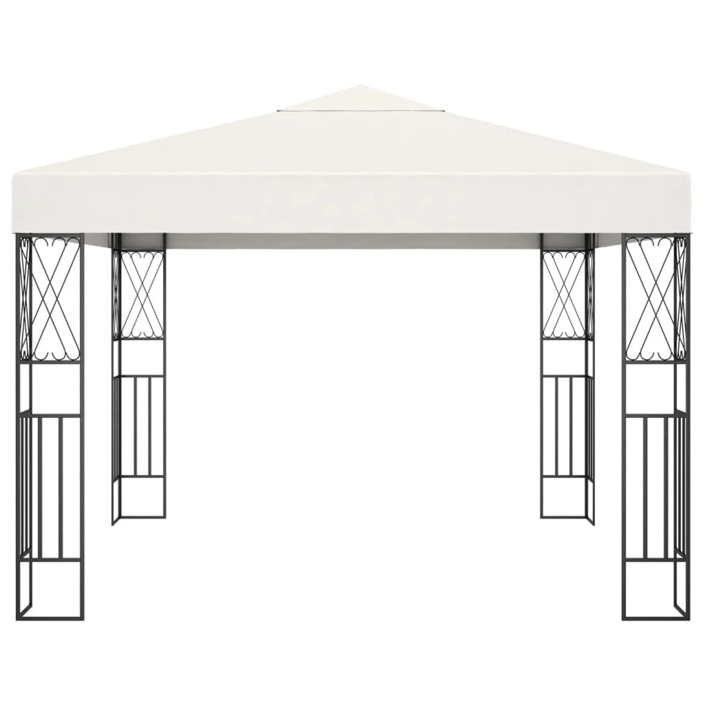 Cream Steel Frame Outdoor Party Tent Canopy 9.8ft x 9.8ft x 8.5ft C691329