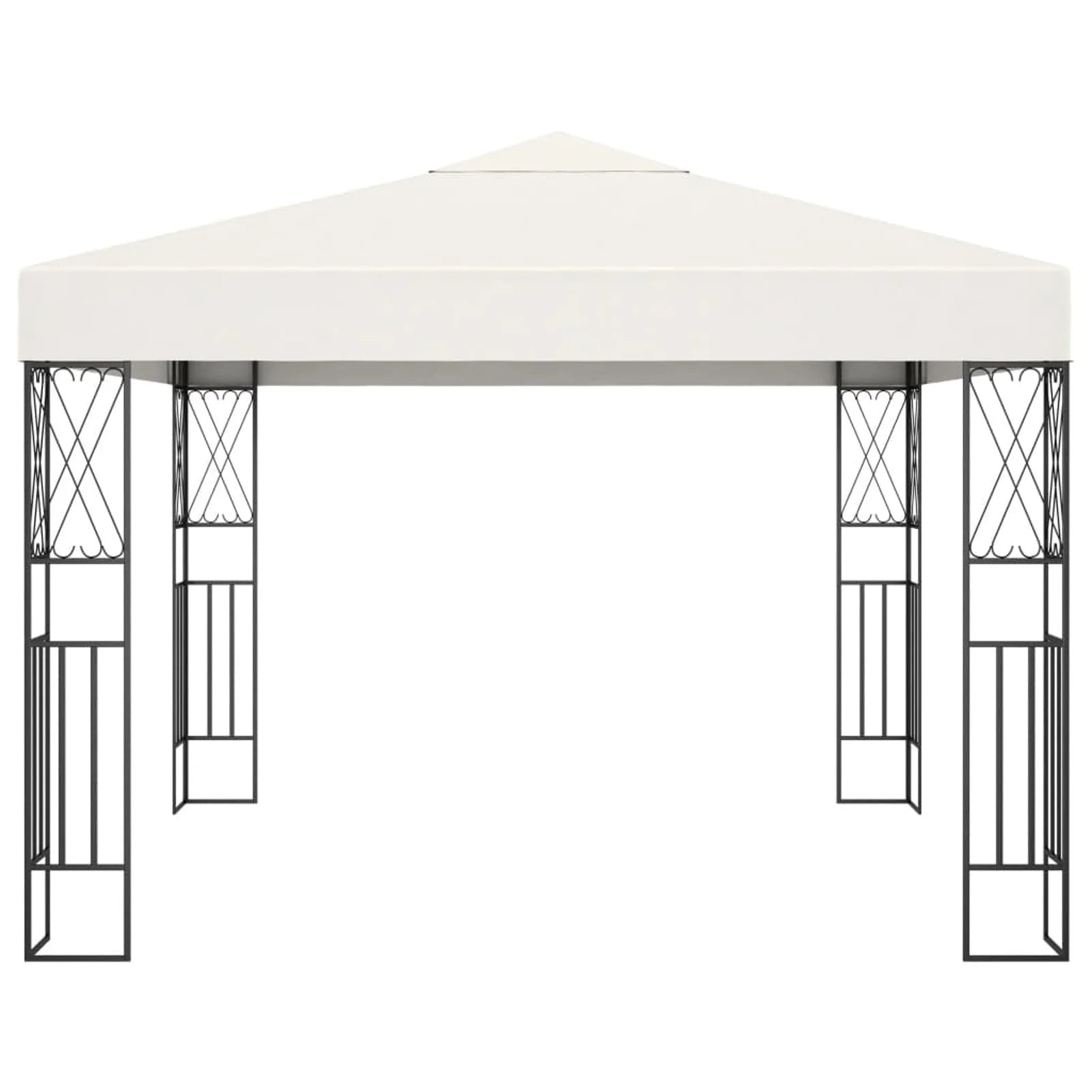 Cream Steel Frame Outdoor Party Tent Canopy 9.8ft x 9.8ft x 8.5ft C691329