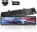 11'' Dual 1080P Rear View Mirror Dash Cam with Touch Screen U338