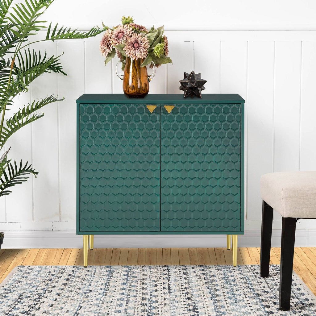 Green 2-Door Accent Cabinet L853