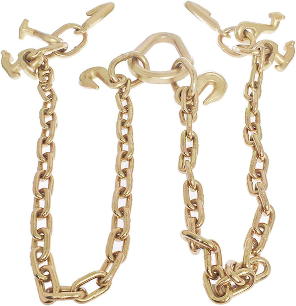 Tow Chain Grade 70 V-Bridle with Cluster Hooks, Pack of 2 L50325