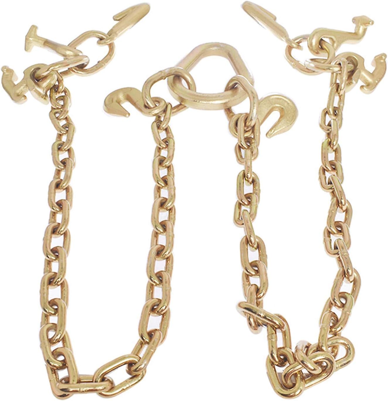 Tow Chain Grade 70 V-Bridle with Cluster Hooks, Pack of 2 L50325
