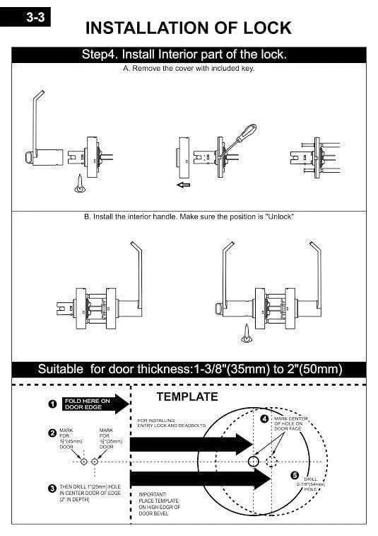 Oil Rubbed Bronze Privacy Lock and Lever O2160