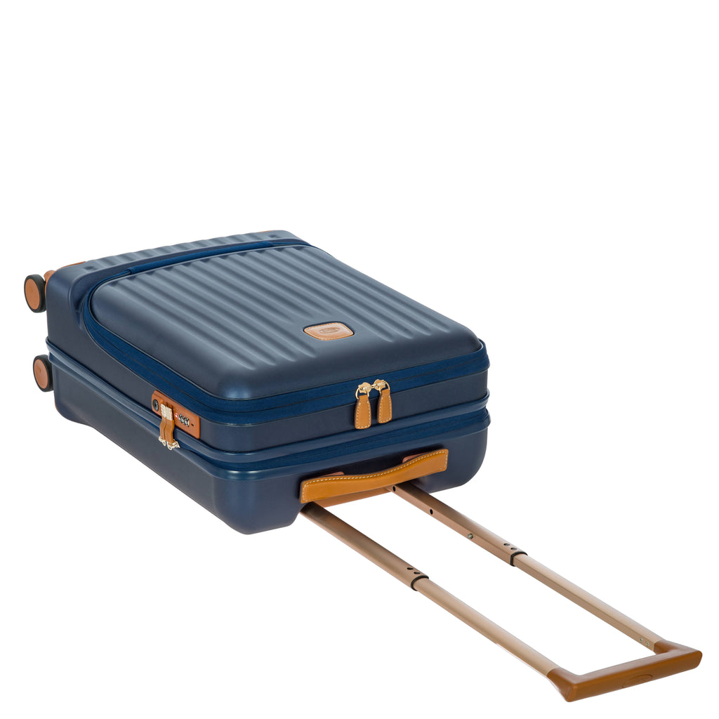 Matte Blue 21x22 Carry-On Spinner with Pocket N93222
