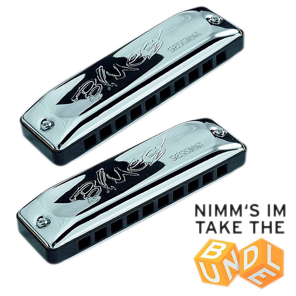Set of 7 Session Standard Harmonicas and Softcase A621