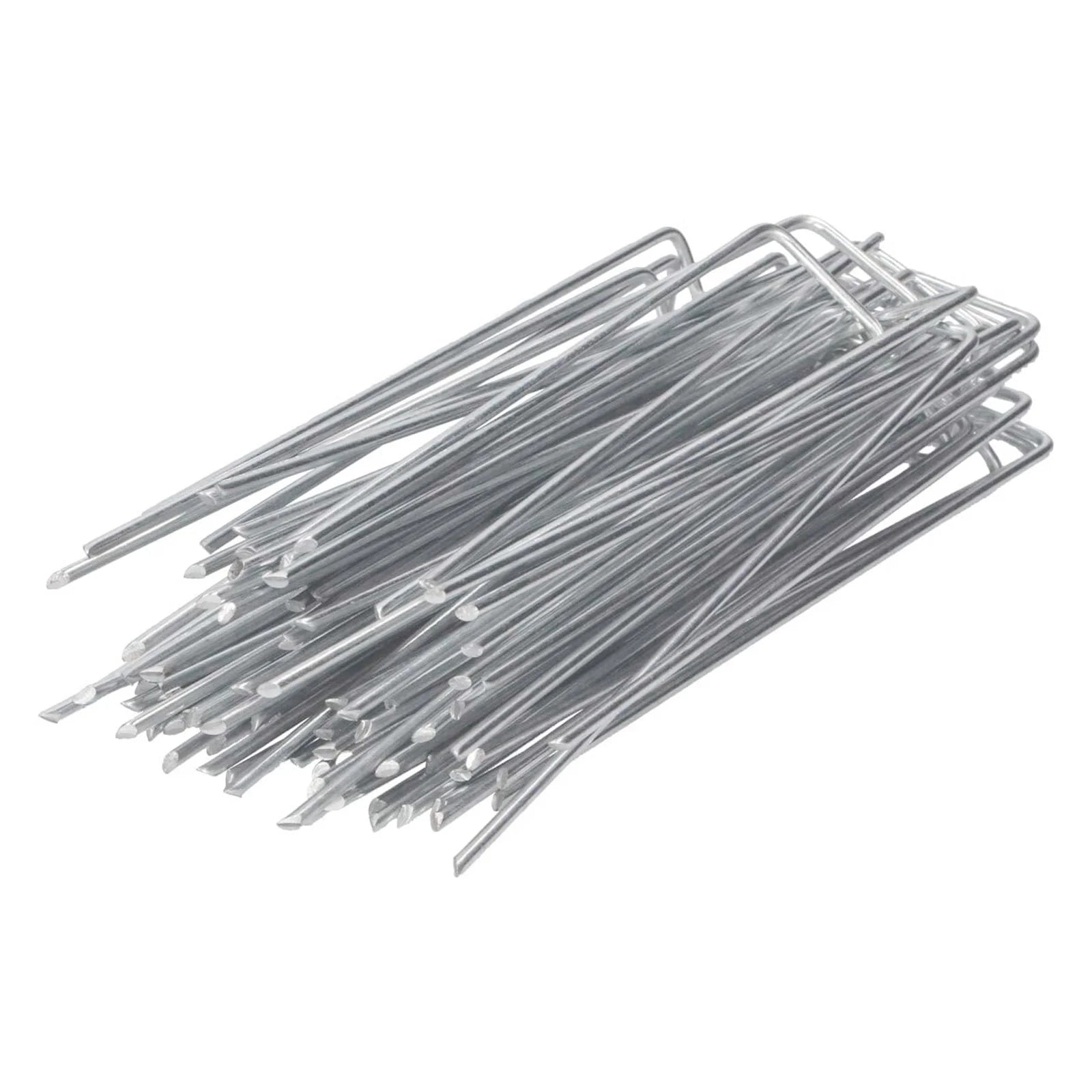 50 Packs Galvanised Ground Pegs for Artificial Grass F13271