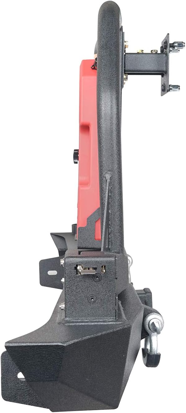 Rear Bumper & Spare Tire Carrier with Oil Drum Holder & Receiver Hitches G196813