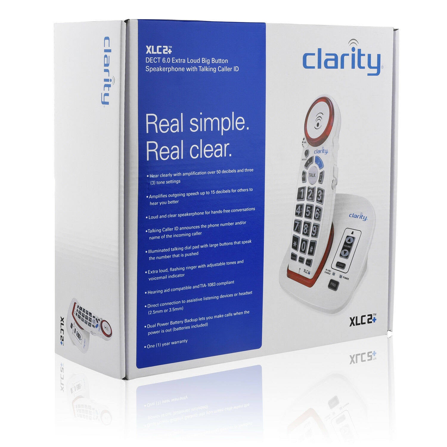 Dect 6.0 Amplified Big-Button Speakerphone with Talking Caller X904034