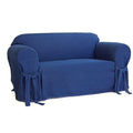 Denim One-piece Loveseat Slipcover G638