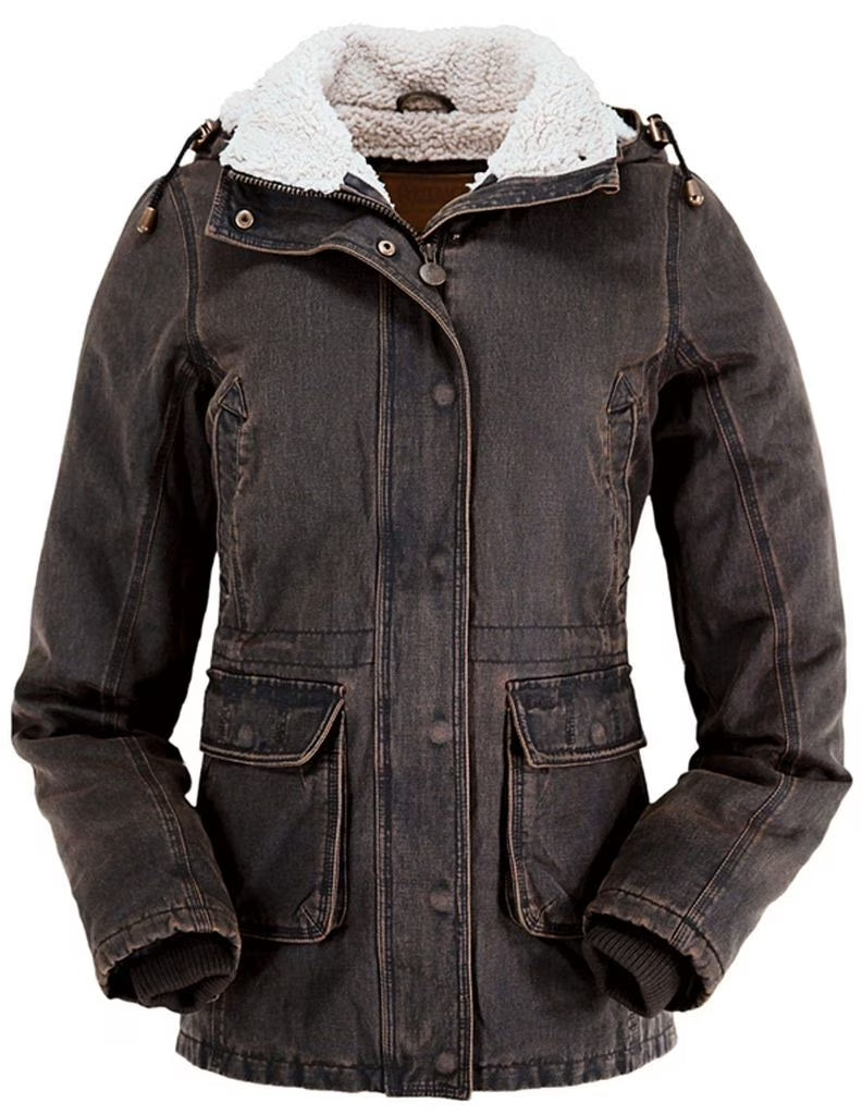 Brown Removable Hood Jacket P4822