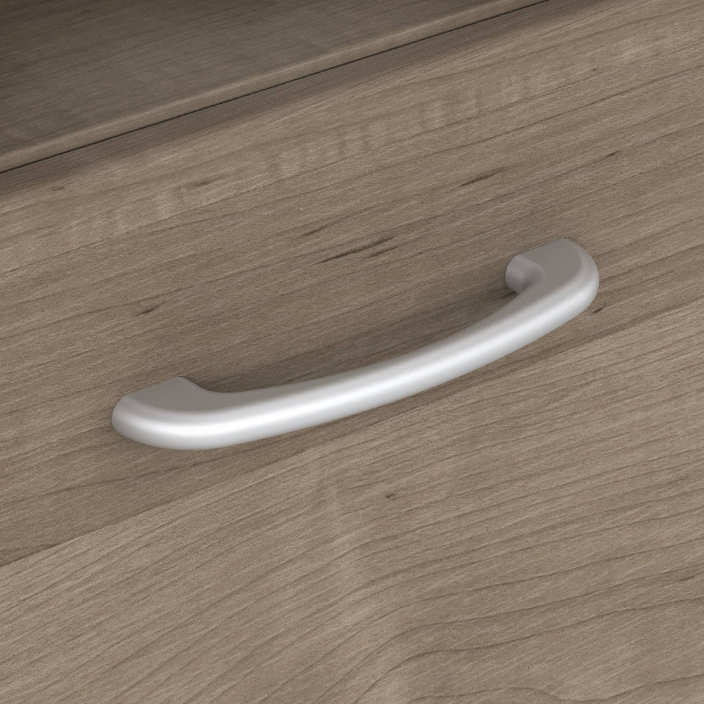 60W Ash Gray L Shaped Computer Desk N79162