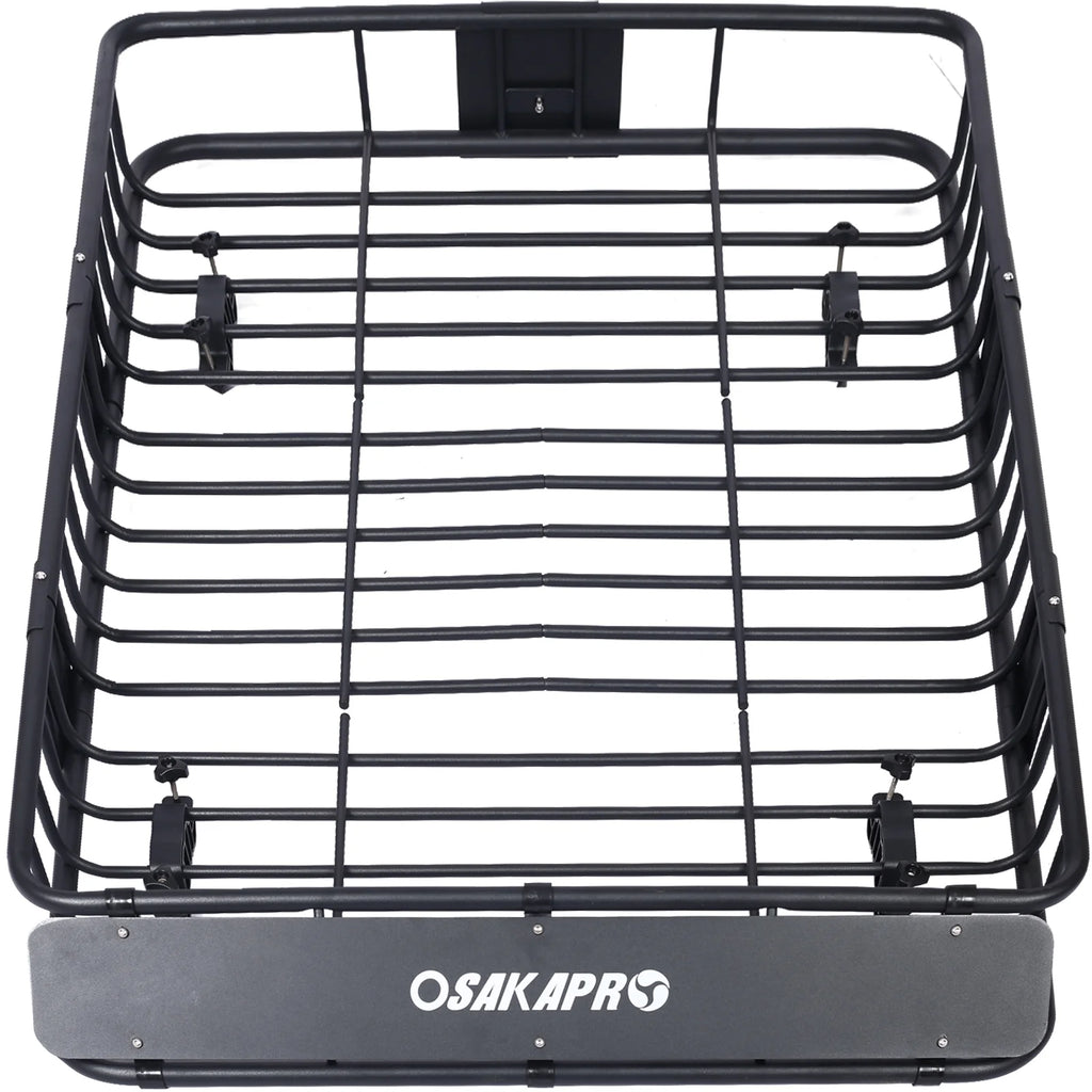 Black Steel Roof Rack Cargo Carrier Basket M2212