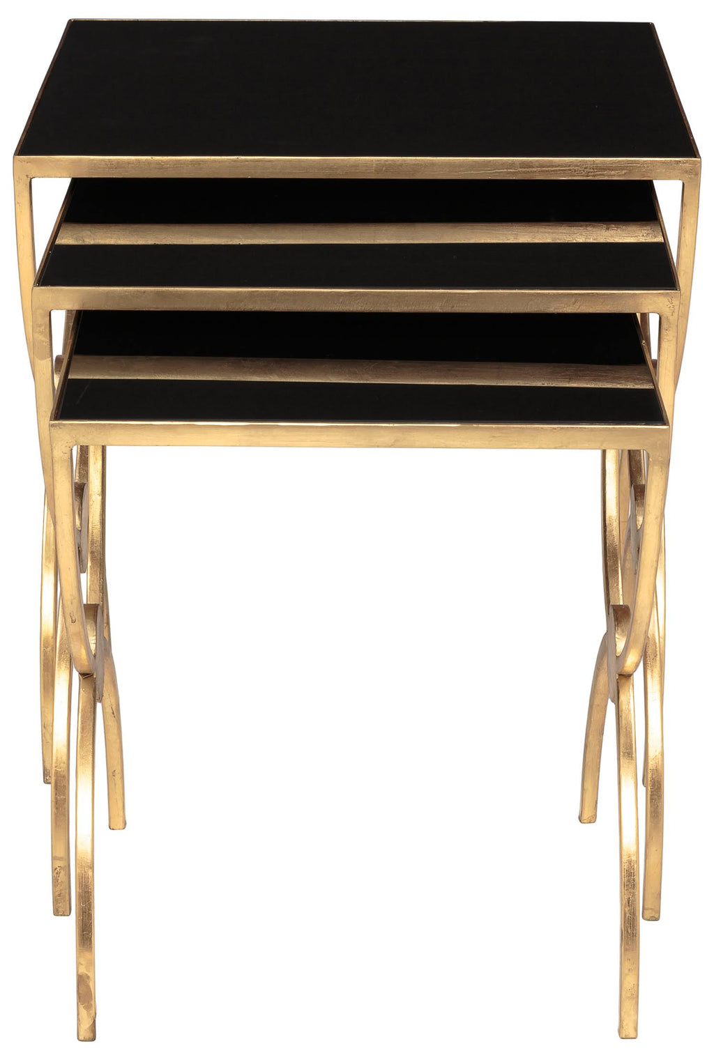 Black Glass Nesting Tables G473618