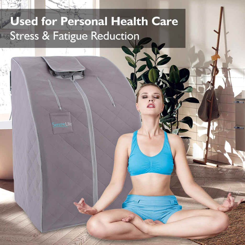 Portable Infrared Home Spa One Person Sauna with Foot Pad and Chair T523