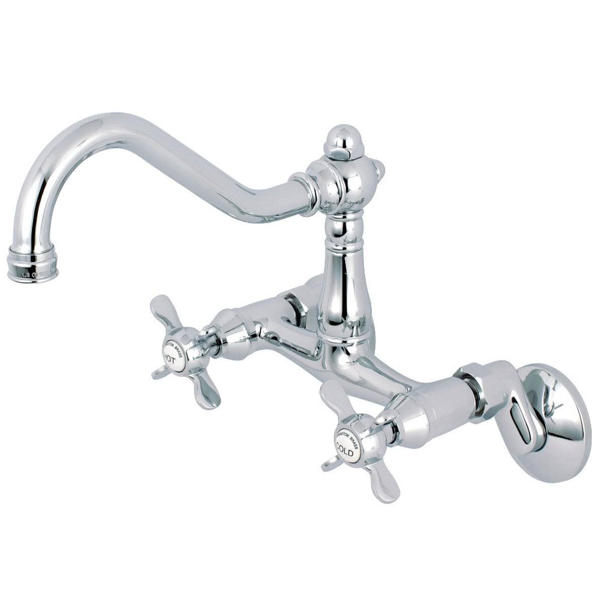 Polished Nickel Wall Mount Kitchen Faucet Q3452