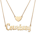 Sterling Silver Layered Double Necklace V1794