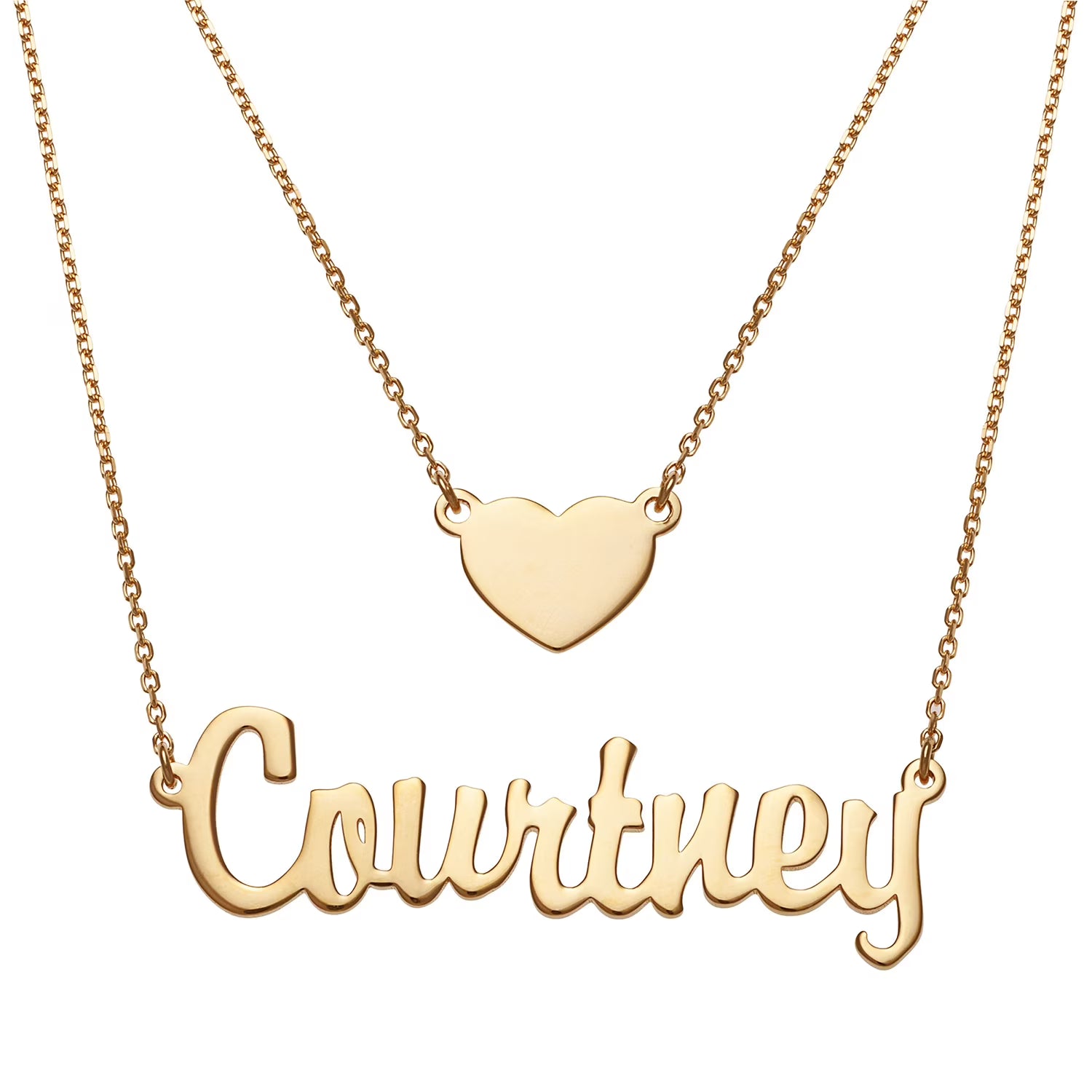 Sterling Silver Layered Double Necklace V1794