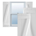 Unfinished PVC Board and Batten Shutters, Per Pair L178523
