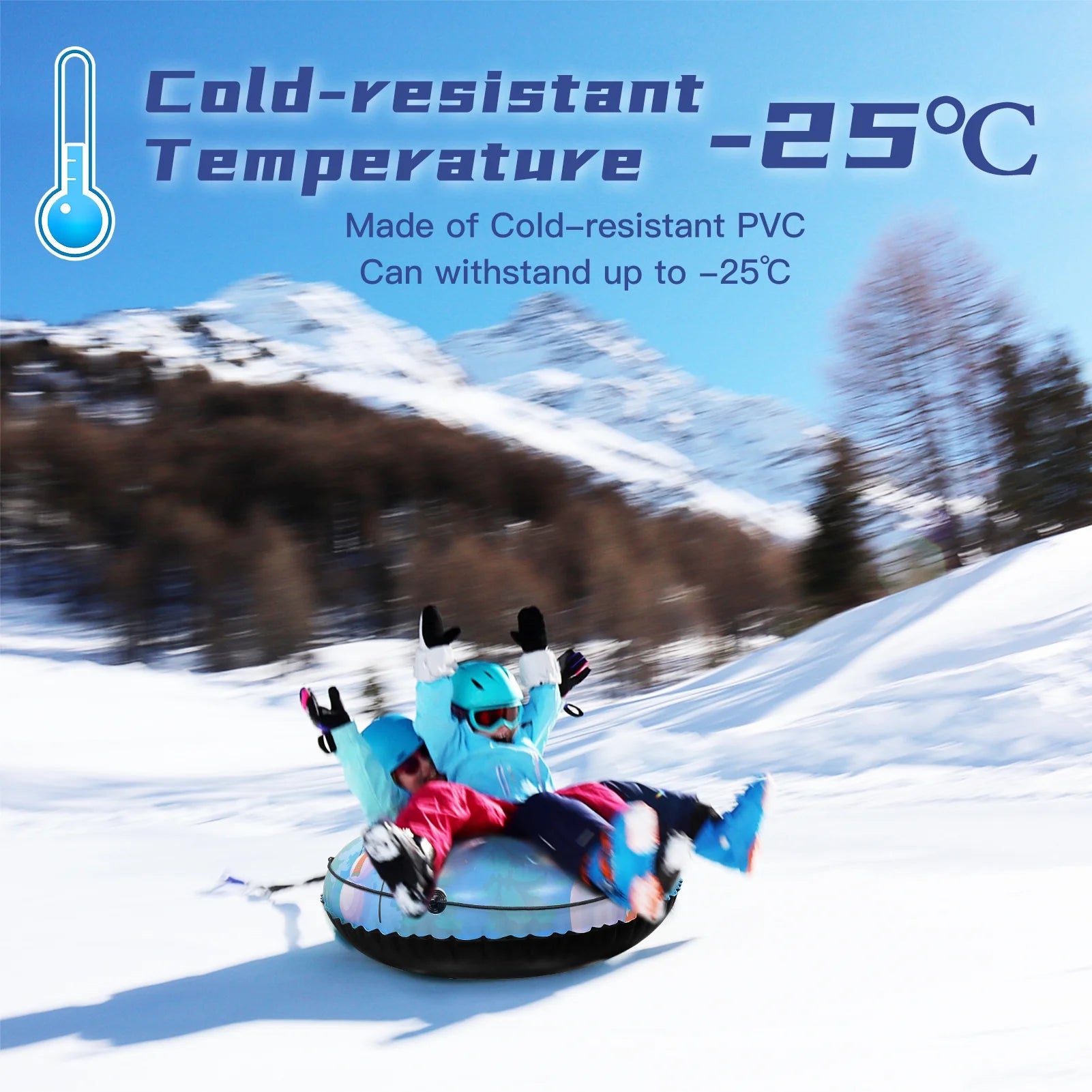 Inflatable Ski Ring Snow Tube with Handle J879