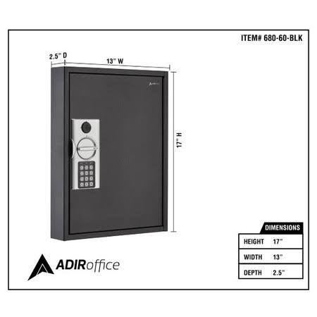 Black Steel Key Cabinet X51619