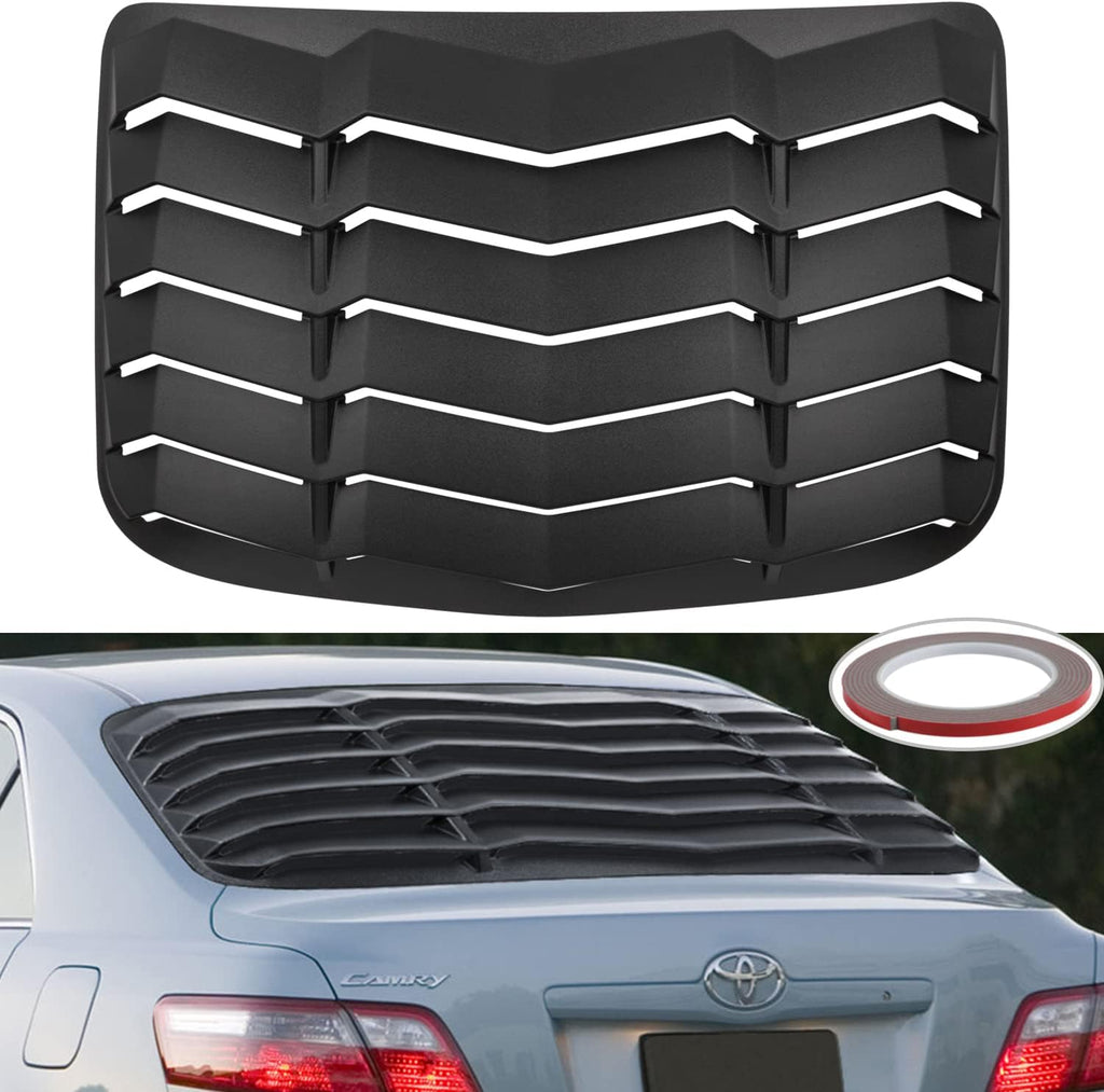 Rear Window Louver ABS Sun Shade Matte Black G444331