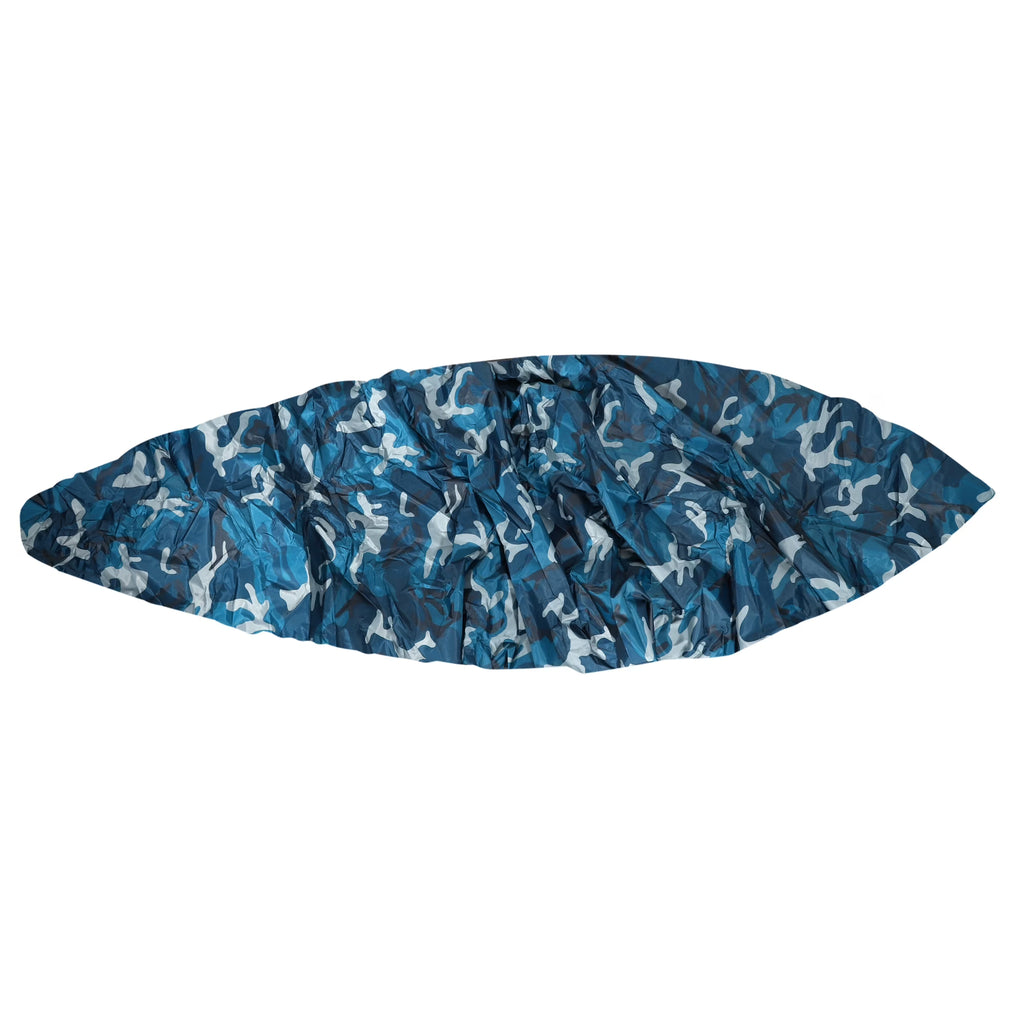 Blue Camouflage Kayak Cover Boat Canoe Cover Waterproof 15.3ft-16.7ft K60931