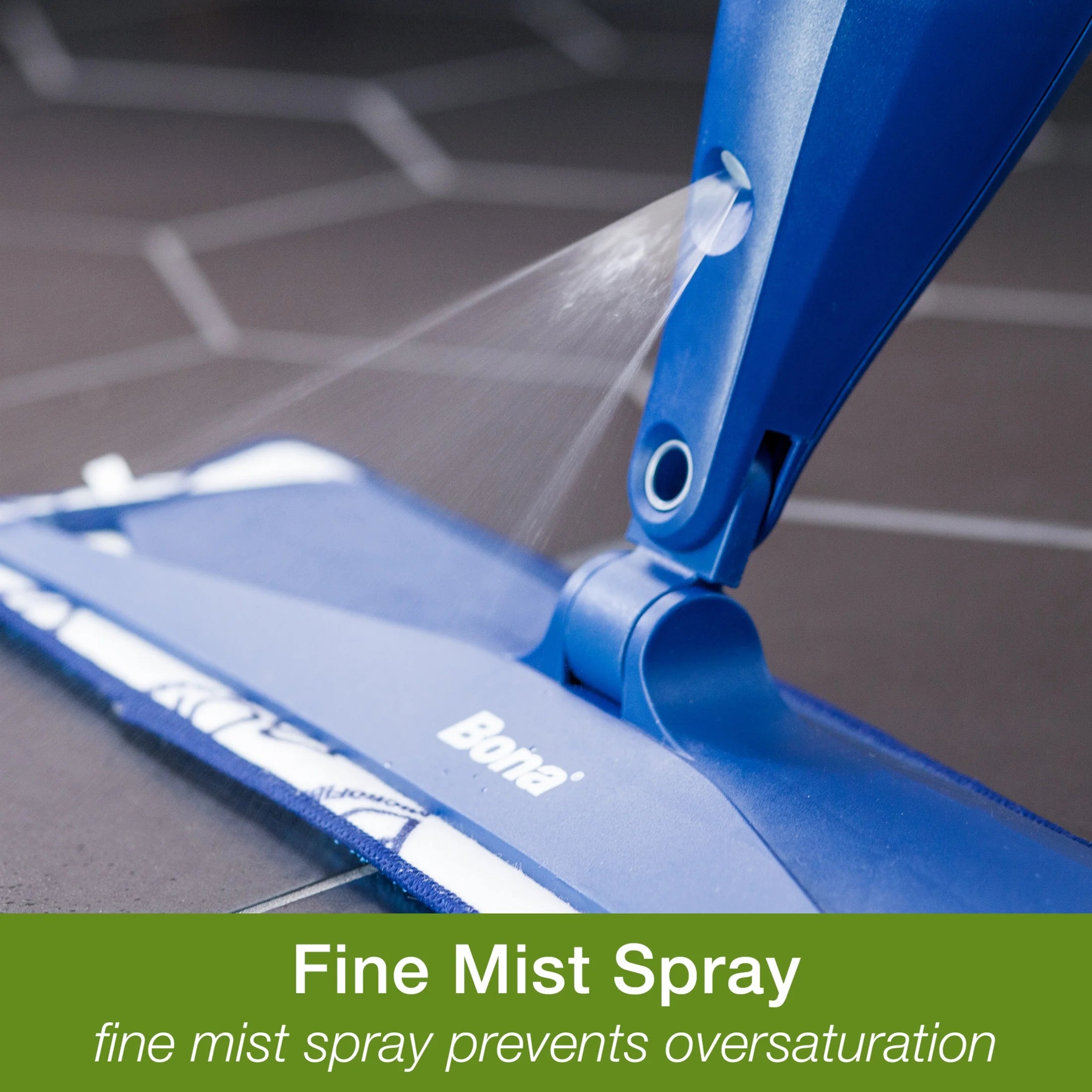 Floor Spray Mop with Reusable Microfiber Pad and Refillable Multi Surface Floor Cleaner Liquid Z517917