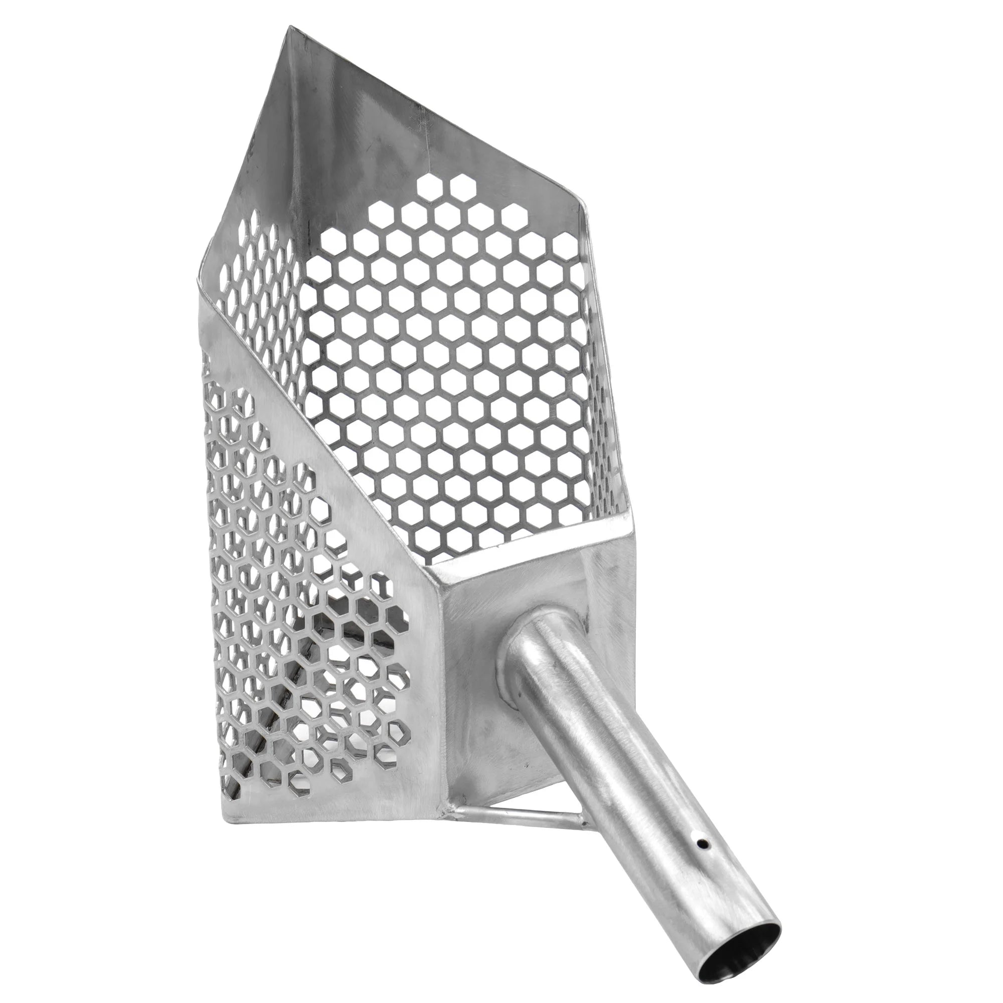 Stainless Metal Detector Sand Scoop with Hexagon Holes R60938