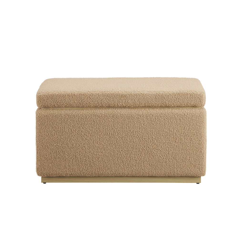 Tan Rectangle Storage Ottoman X252