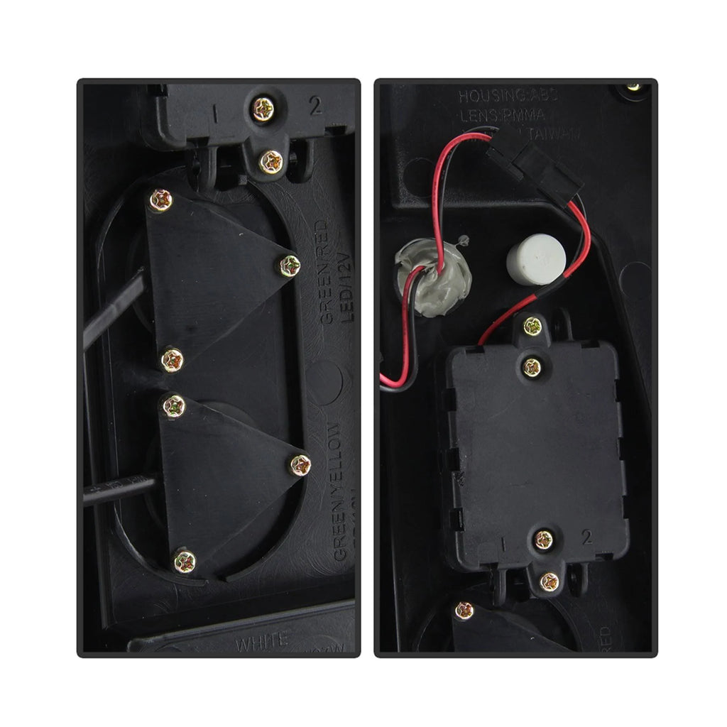 LED Tail Lights Black Smoke F17445