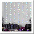 Iridescent Pumpkin Skull Bat Decorations Kit X429264