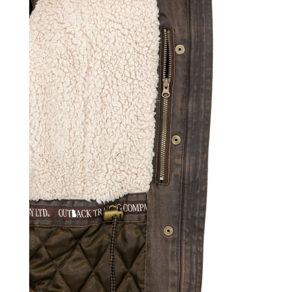 Brown Removable Hood Jacket P4822