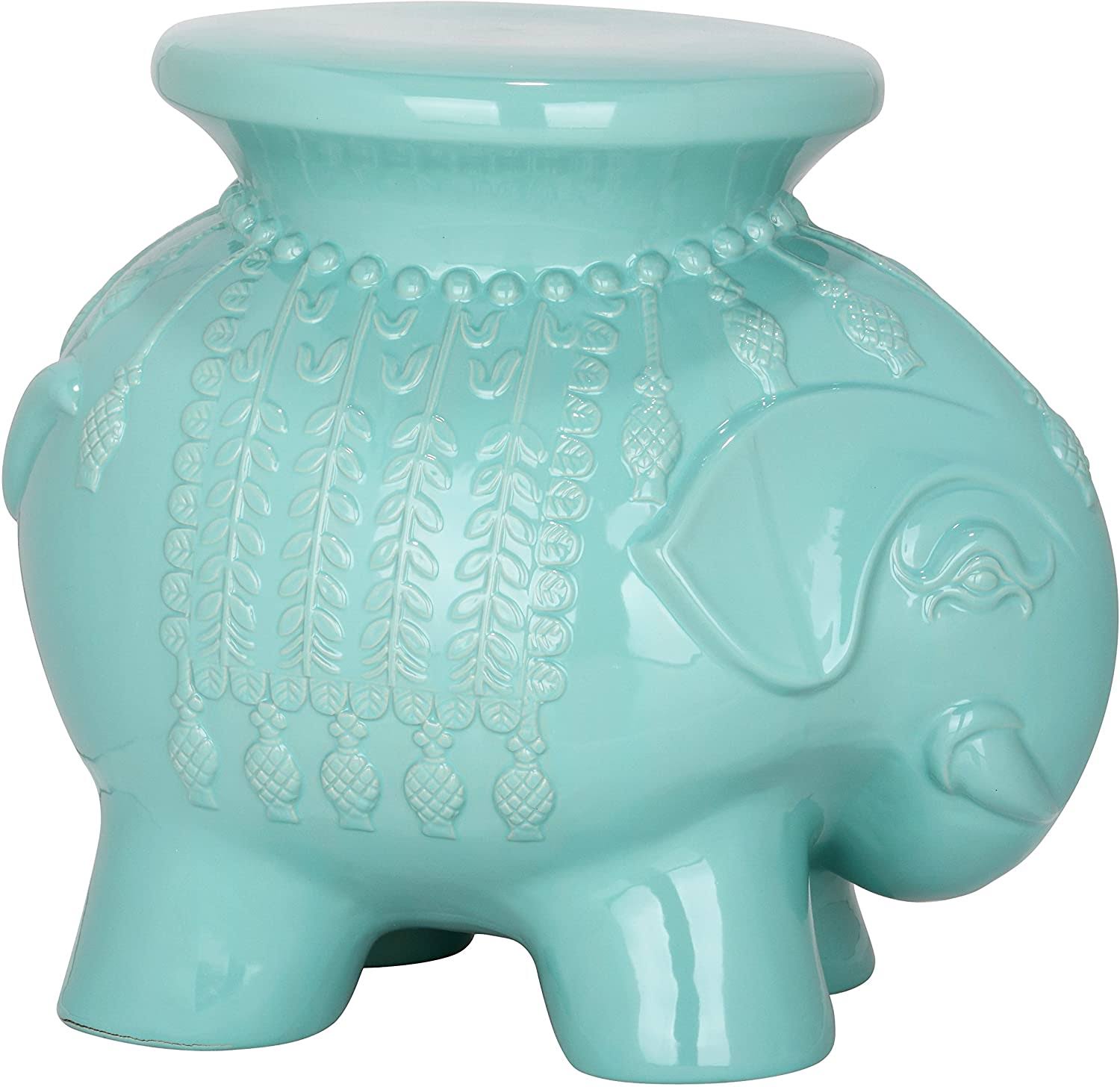 Light Blue Elephant Stool D810