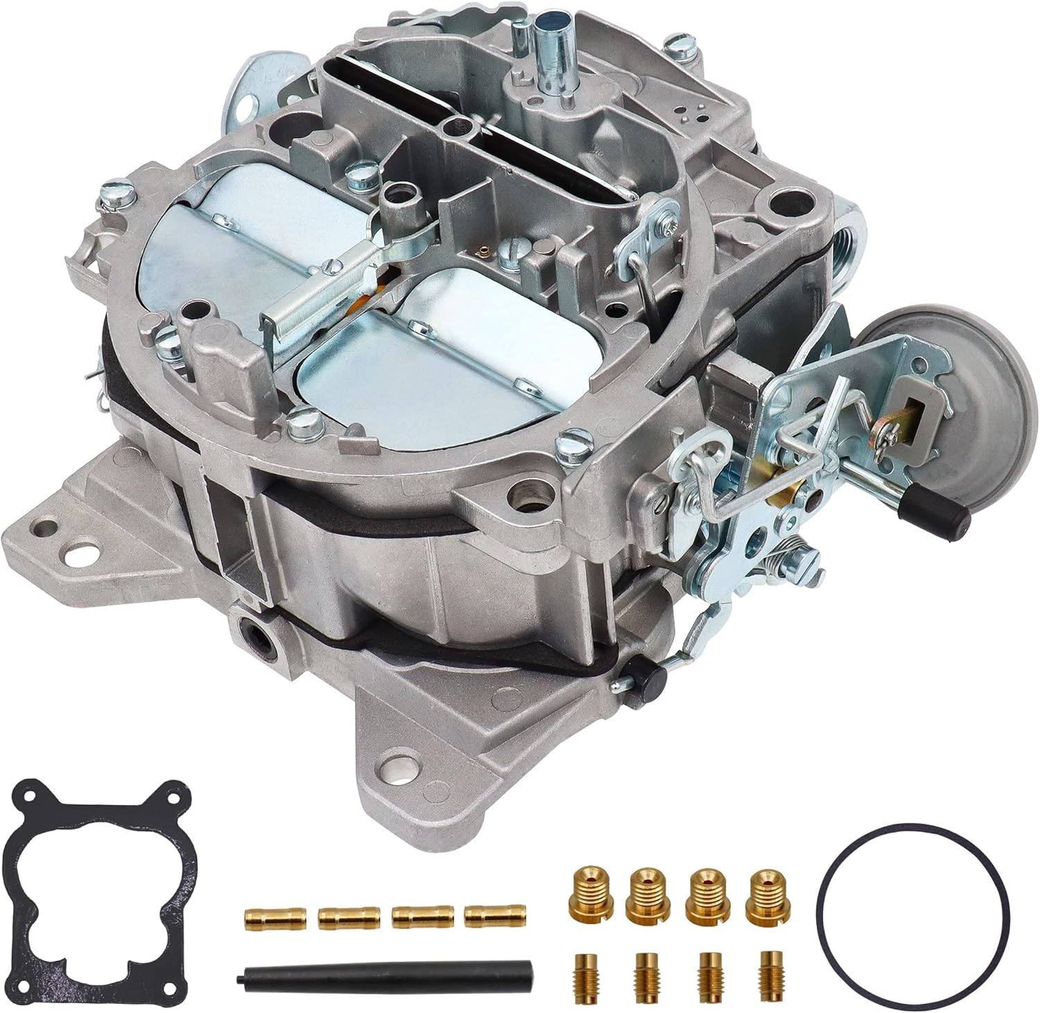 Carburetor 4 Barrel 750 CFM Manual Choke with Gaskets Plugs Jets N602