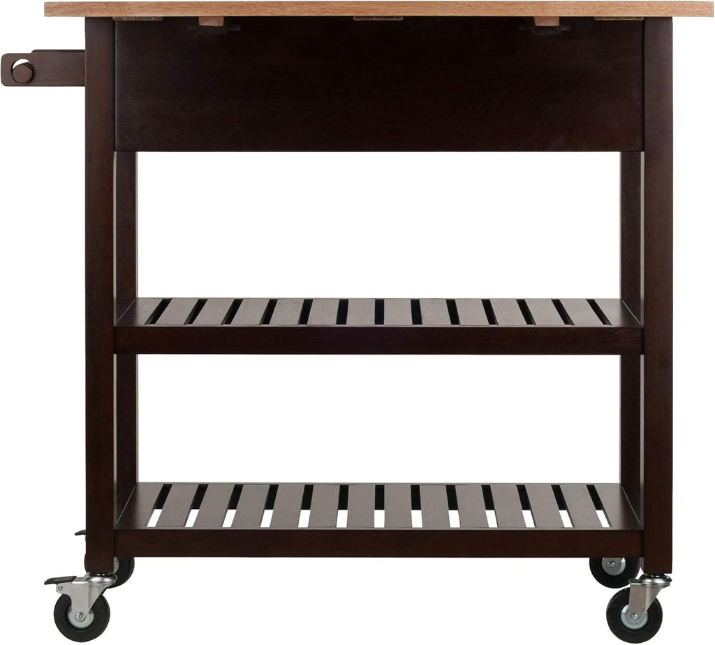 Cappuccino Natural Kitchen Cart K554532