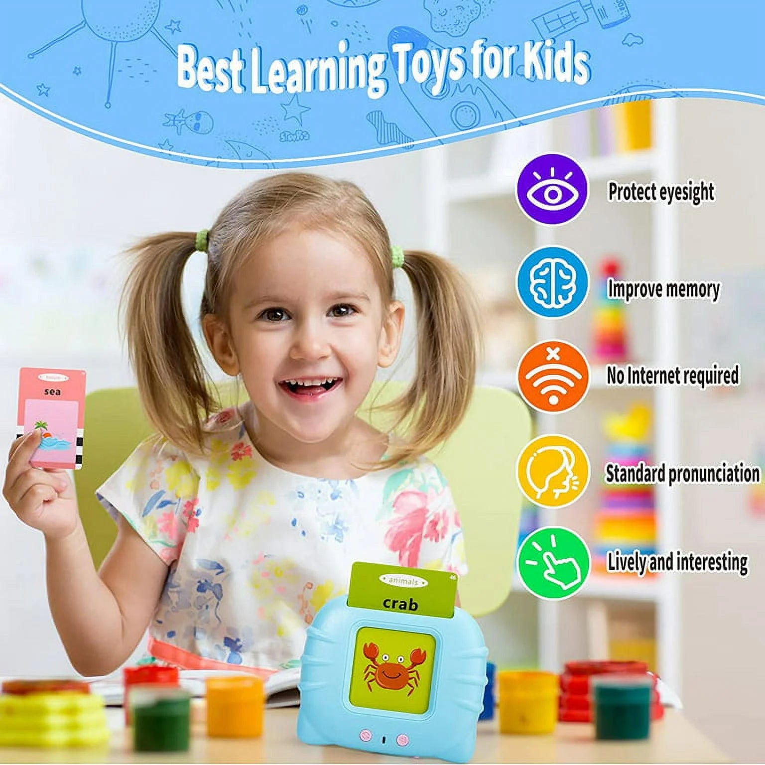 Talking Flash Cards for Toddlers B592
