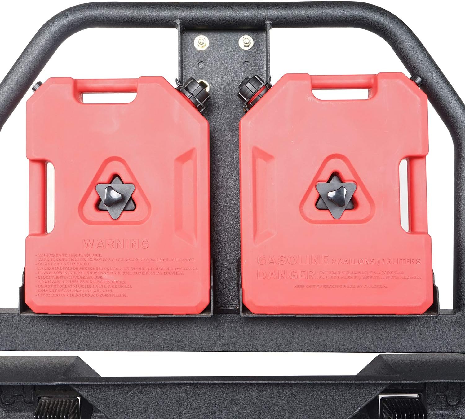 Rear Bumper & Spare Tire Carrier with Oil Drum Holder & Receiver Hitches G196813
