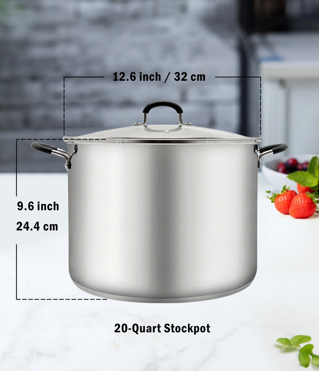 20 Quart Stainless Steel Canning Pot with Glass Lid N98117