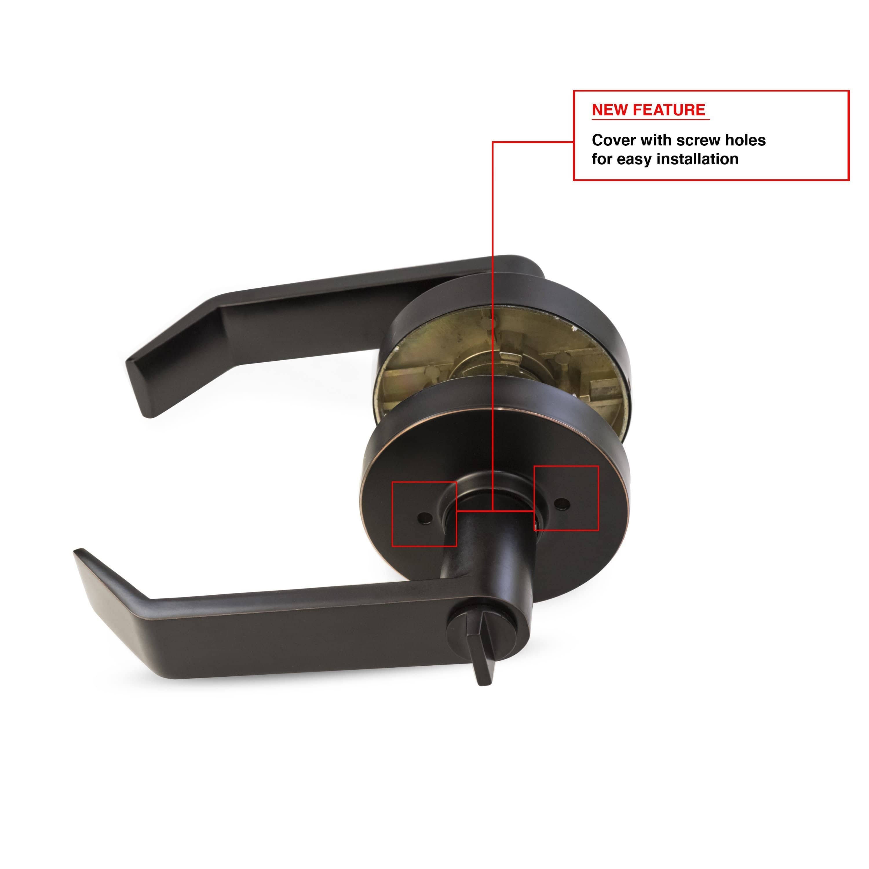 Oil Rubbed Bronze Privacy Lock and Lever O2160