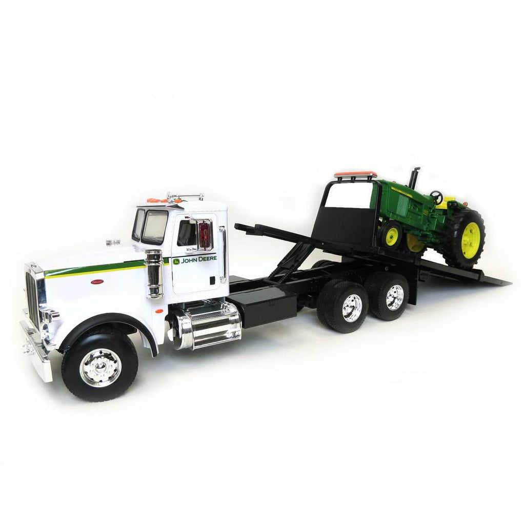Big Farm Peterbilt Rollback with John Deere 4020 Tractor Sounds B291743