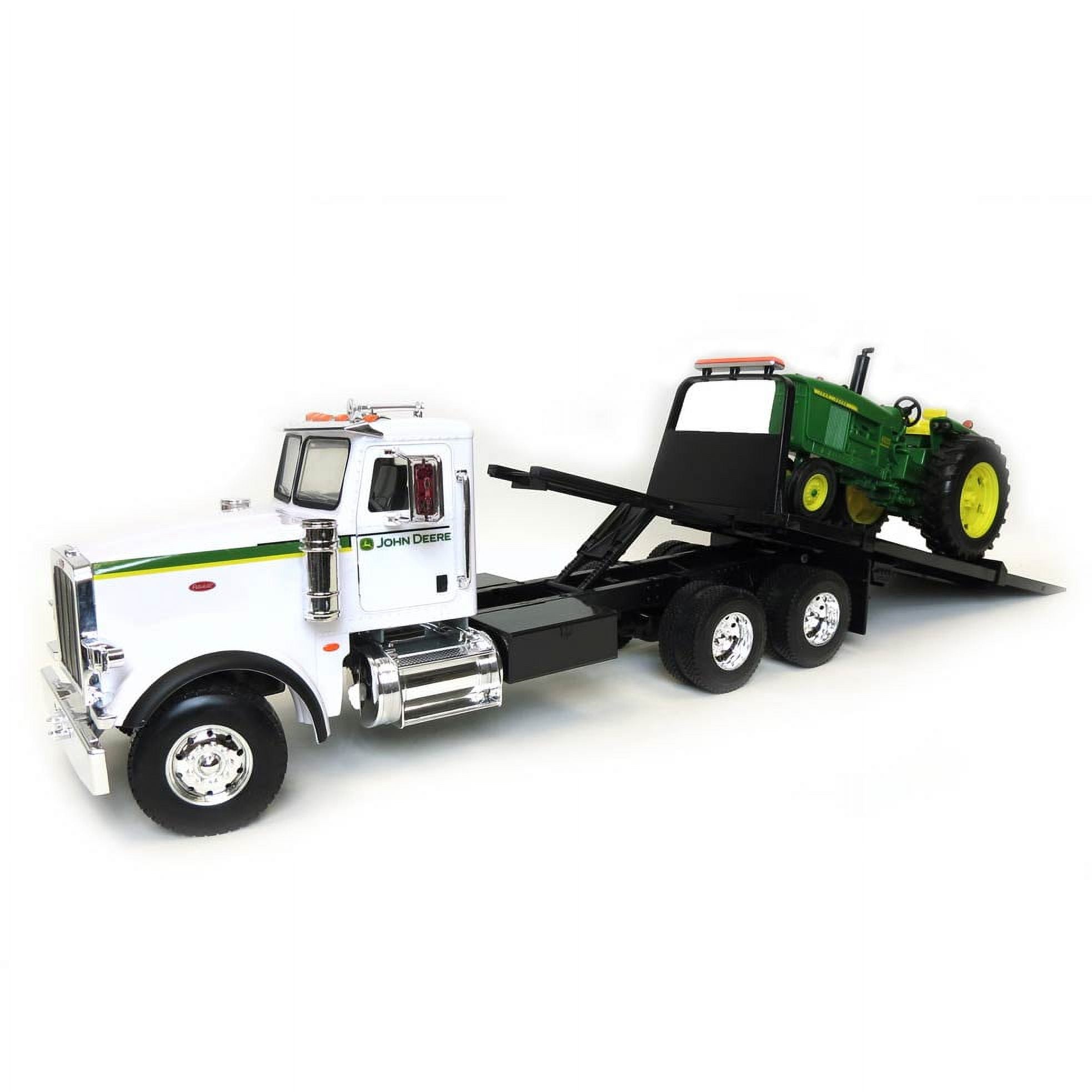 Big Farm Peterbilt Rollback with John Deere 4020 Tractor Sounds B291743