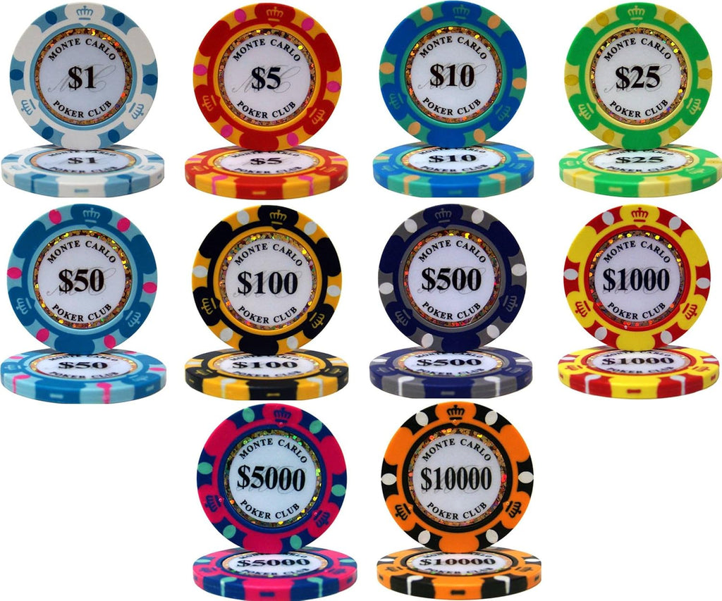 14gm 500 Chip Clay Poker Set with Aluminum Case T37468