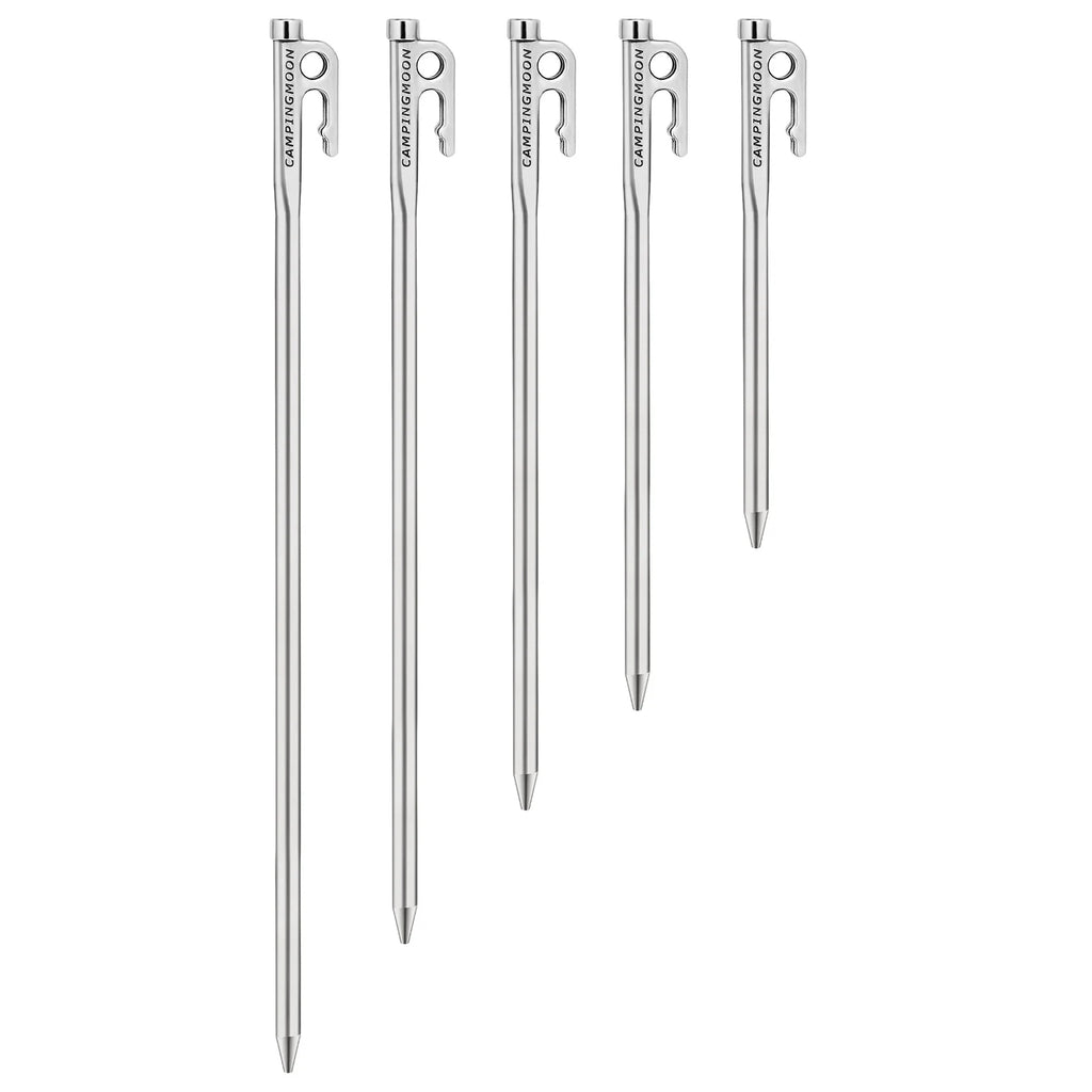 Steel Tent Stakes Pegs with Hook and Hole Design R28862