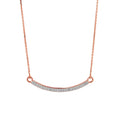 18" Curved Bar Necklace with Diamonds C538730