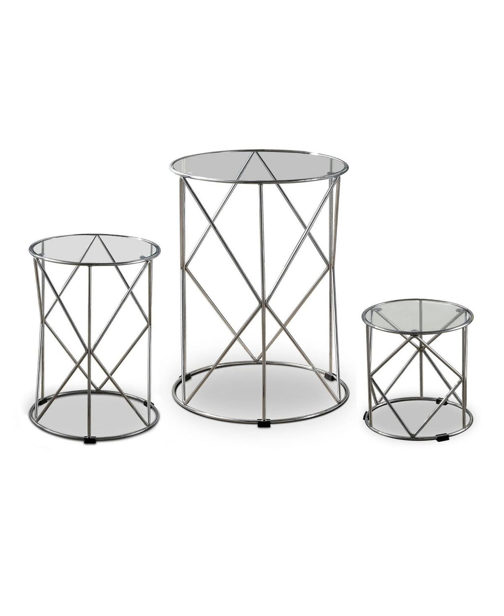 3 Piece Round Nesting Table Set T77540