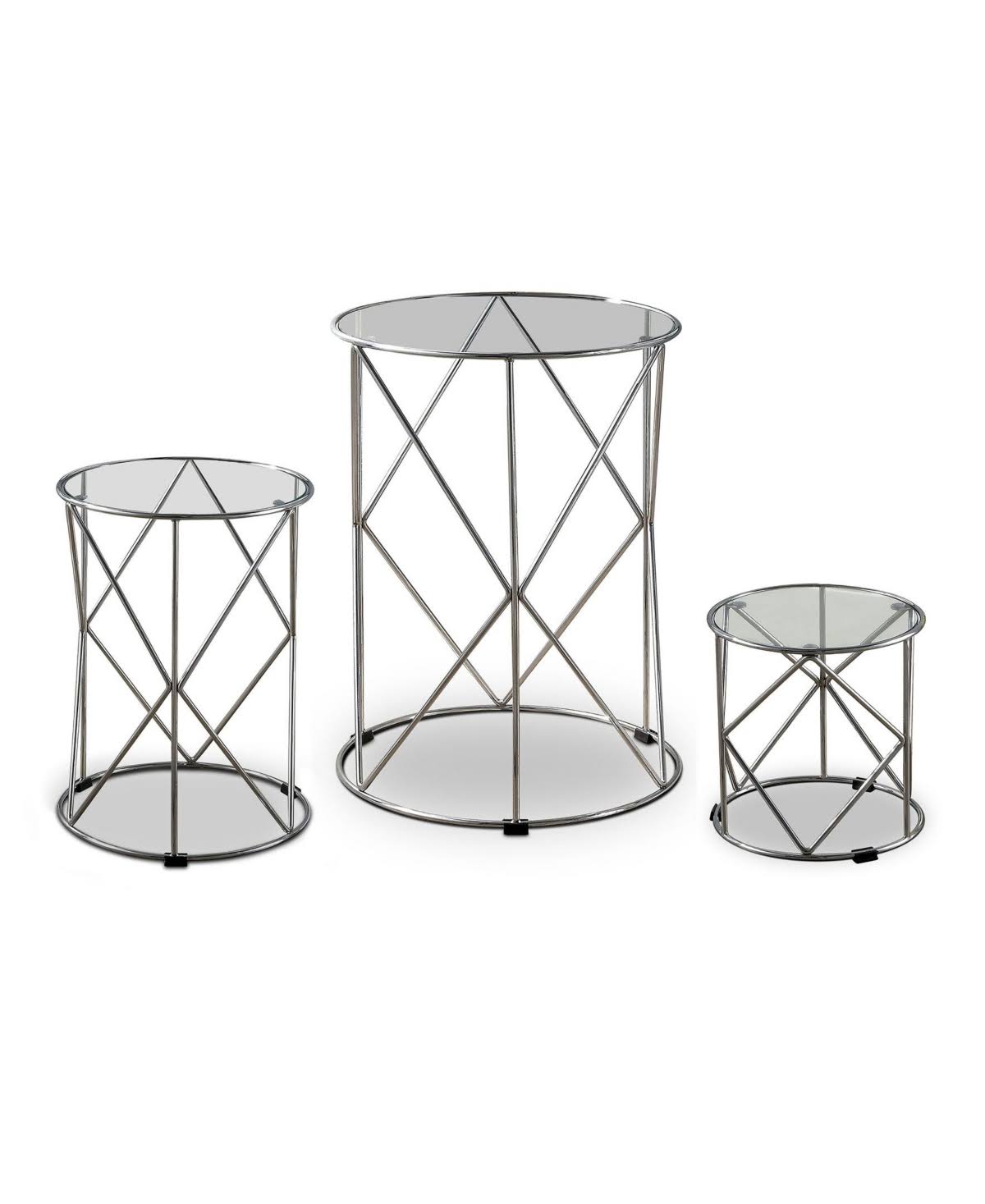 3 Piece Round Nesting Table Set T77540