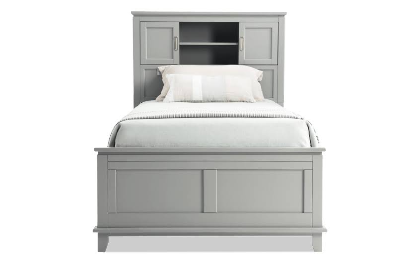 Gray Full Bookcase Bed E431