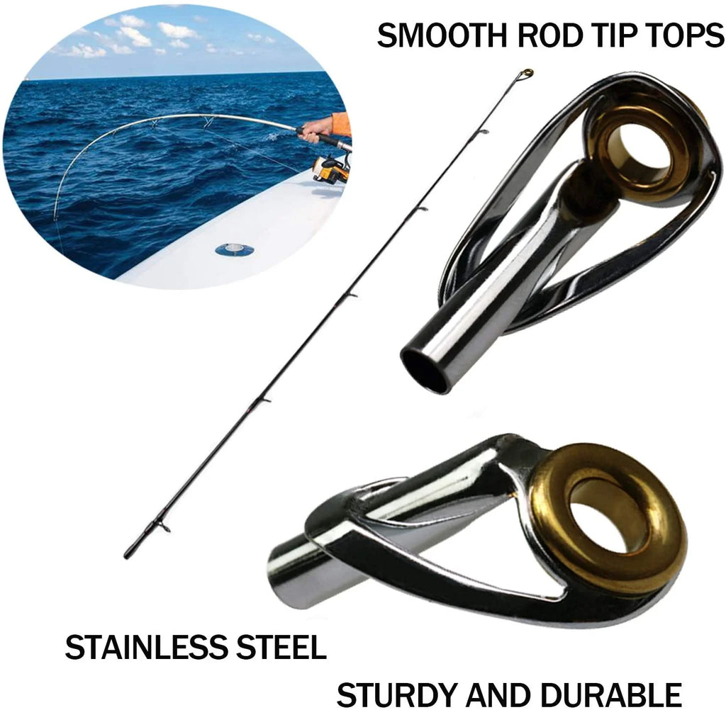 Saltwater Rod Tip Repair Kit Stainless Steel Ceramics 30pcs/40pcs D663